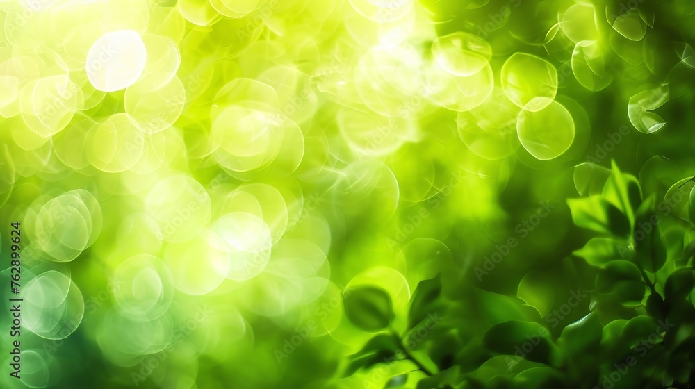 Green blurred background : Generative AI Green blurred background : Generative AI