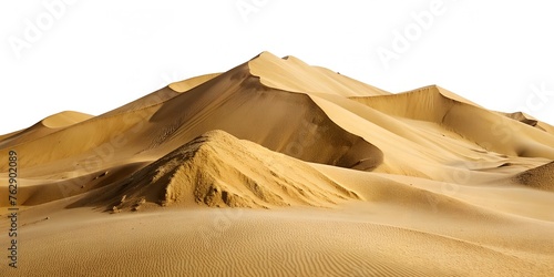 piling up of a desert sand dune