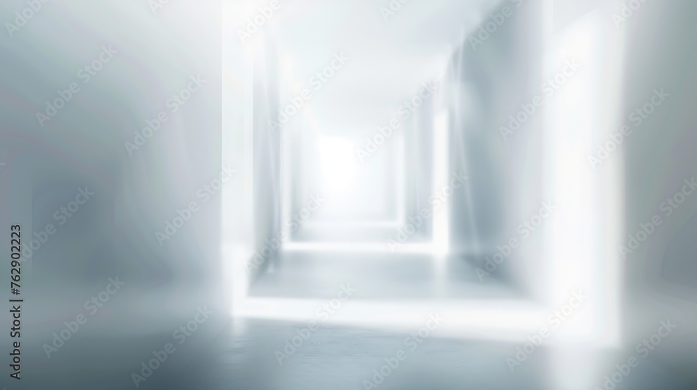 Fototapeta premium Abstract blurred pathway white background for backdrop design composition for website magazine or graphic for commercial campaign design : Generative AI