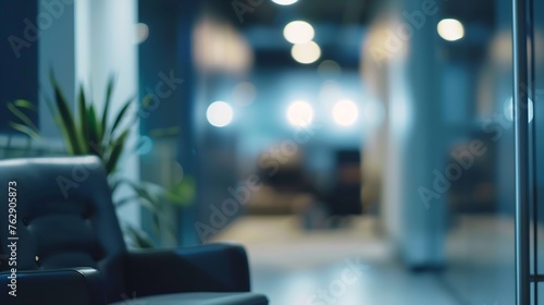 Office background  blurred and defocused  ideal for presentation background : Generative AI photo