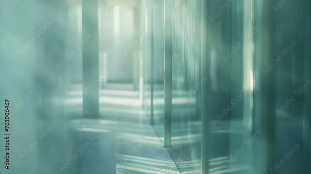 Blurred glass window wall building background office and hallway interior : Generative AI Blurred glass window wall building background office and hallway interior : Generative AI