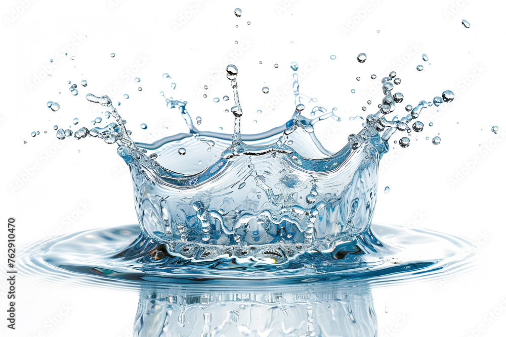 crown water splash isolated. crown water splash isolated.
