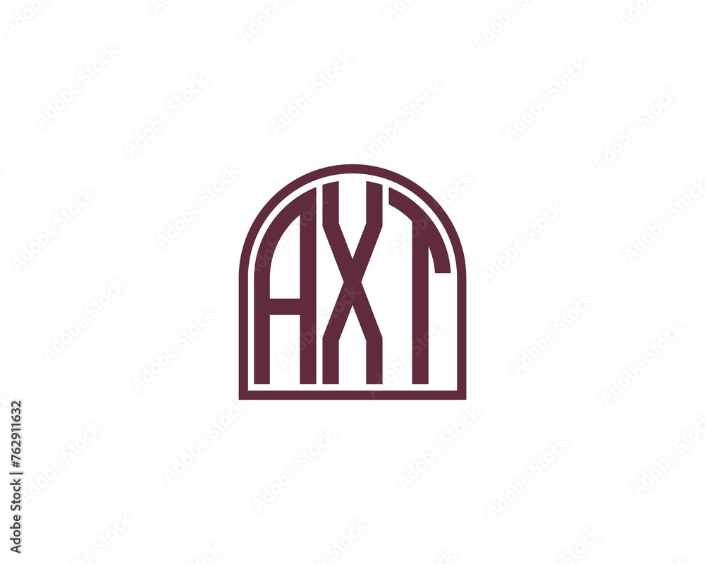 AXT logo design vector template