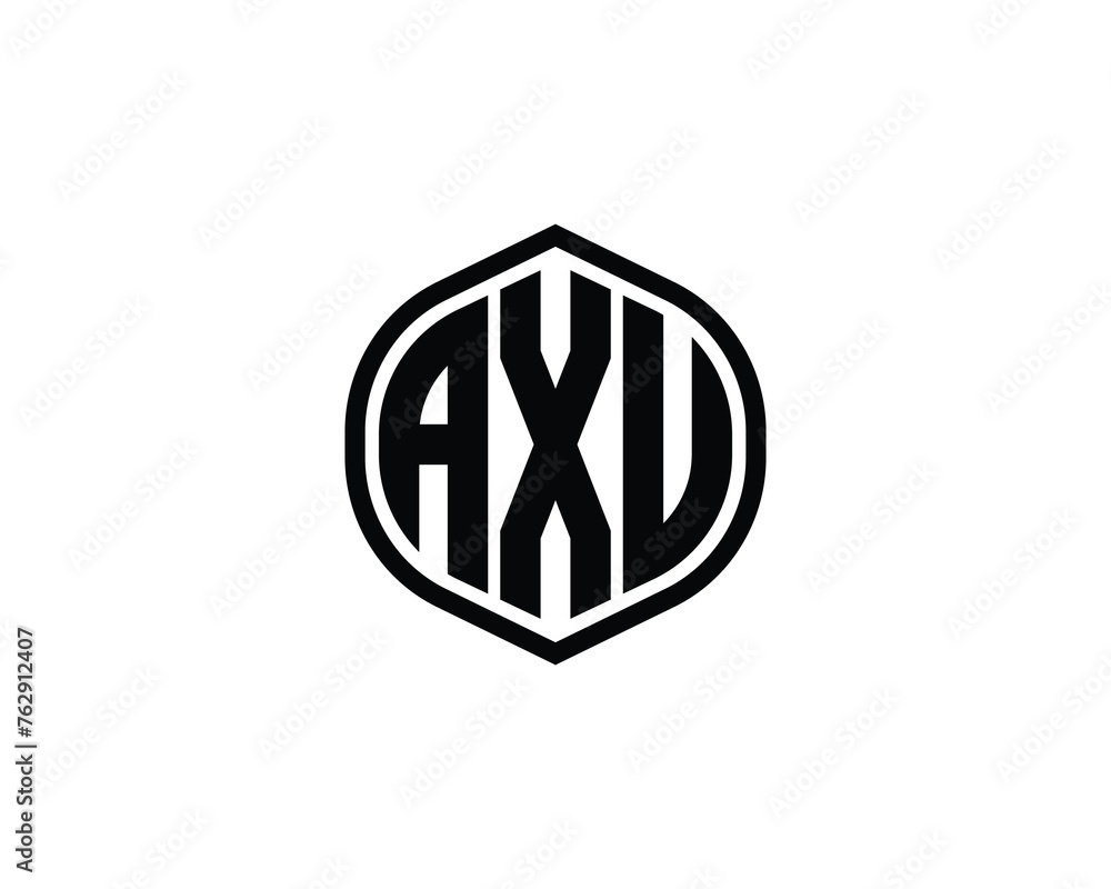 AXU Logo design vector template AXU Logo design vector template