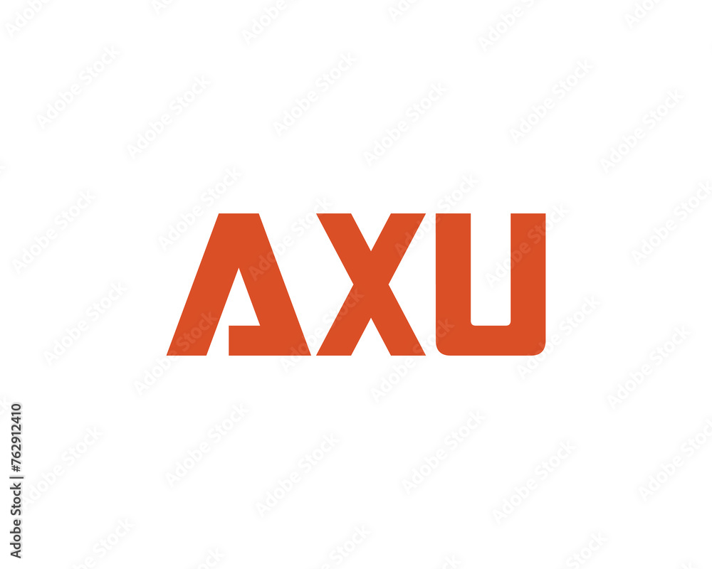 AXU Logo design vector template AXU Logo design vector template