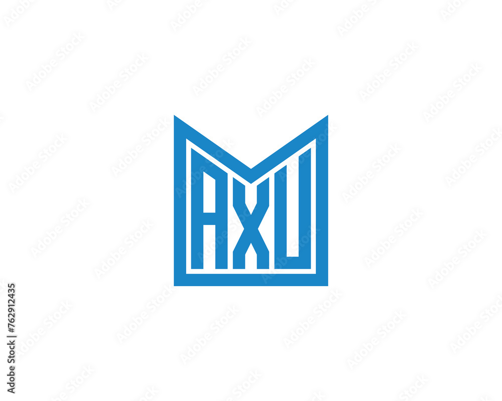 AXU Logo design vector template AXU Logo design vector template