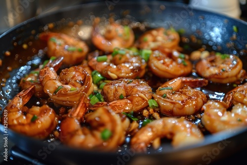 Garlic shrimp pinchos tapas from Spain.