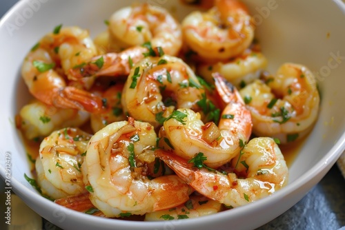 Garlic shrimp pinchos tapas from Spain.