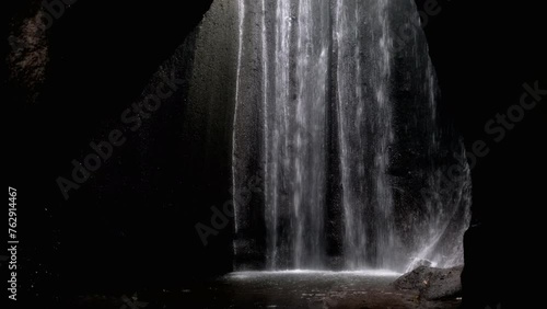 Tripod footage of Tukad Cepung waterfall. Bali, Indonesia. photo