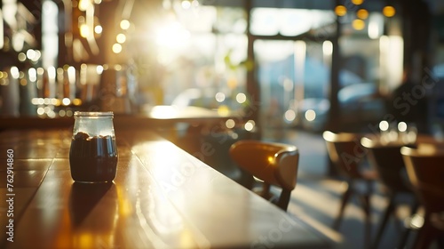 Coffee shop and restaurant blurred background : Generative AI © Generative AI