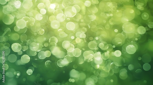 abstract green bokeh background : Generative AI