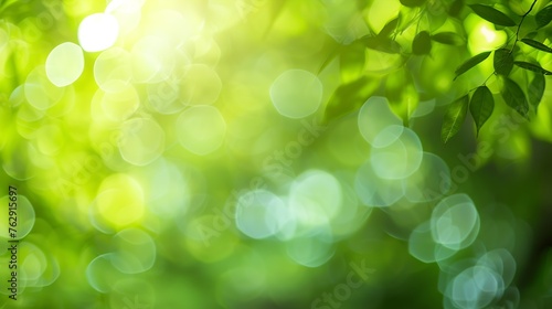 Green blurred background : Generative AI