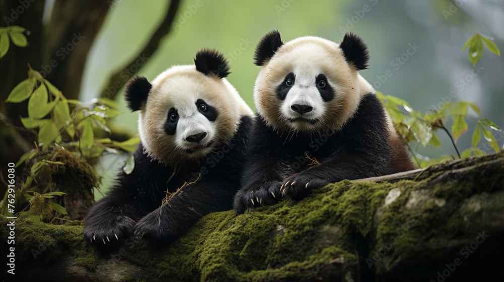 Irresistible Charm: Playful Pandas Rolling in the Grasslands of Sichuan