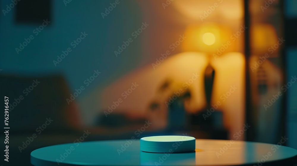 Table Top And Blur Interior of Background : Generative AI Table Top And Blur Interior of Background : Generative AI