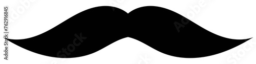 Hipster mustache icon, men mustache face decoration graphic element