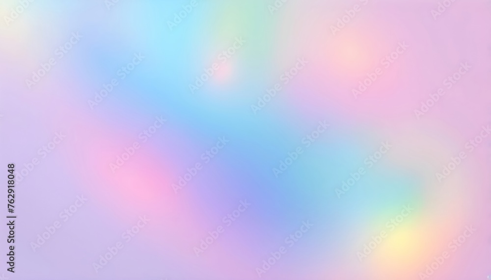 Holographic Unicorn Gradient colors soft blurred background