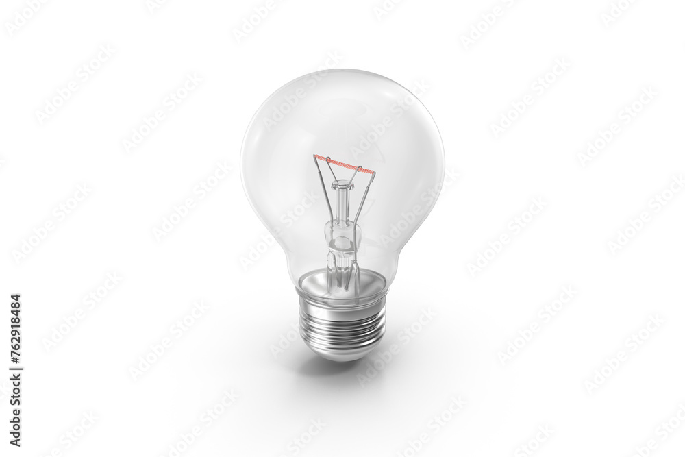 3d light bulb isolated on white 3d light bulb isolated on white