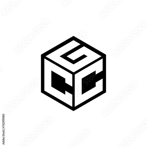 CCG letter logo design in illustration. Vector logo, calligraphy designs for logo, Poster, Invitation, etc. photo