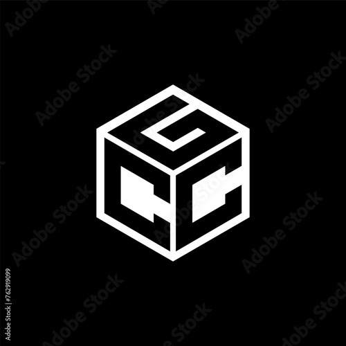 CCG letter logo design in illustration. Vector logo, calligraphy designs for logo, Poster, Invitation, etc. photo