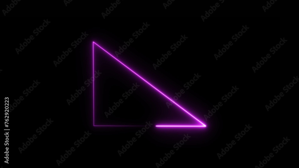 Abstract purple line triangle illustration black background 4k . Abstract purple line triangle illustration black background 4k .