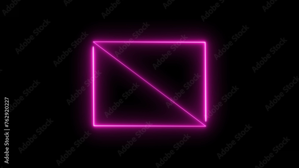 Abstract purple line triangle illustration black background 4k . Abstract purple line triangle illustration black background 4k .