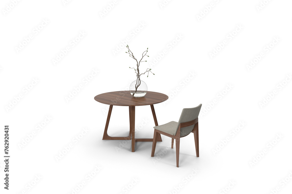 table and chairs isolated on white table and chairs isolated on white