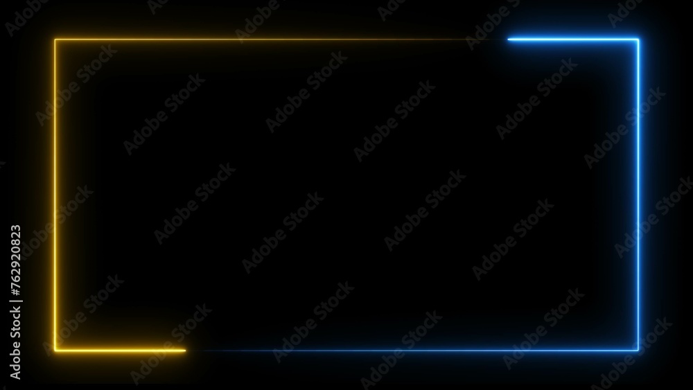 Abstract colorful neon rectangle shape illustration background 4k. Abstract colorful neon rectangle shape illustration background 4k.