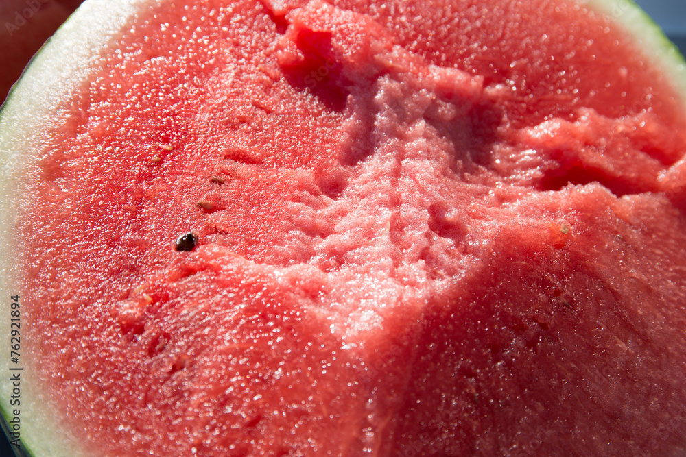 View of the ripe watermelon