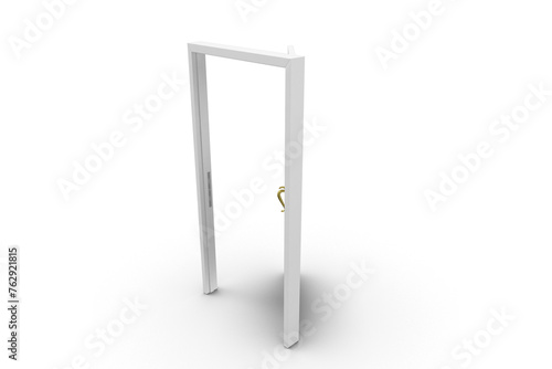 3d rendered illustration of a door