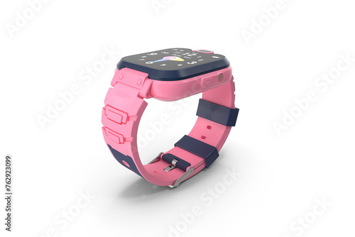 Pink Digital Sport Belt Hand Watch - Trendy and Functional for Active Wear photo