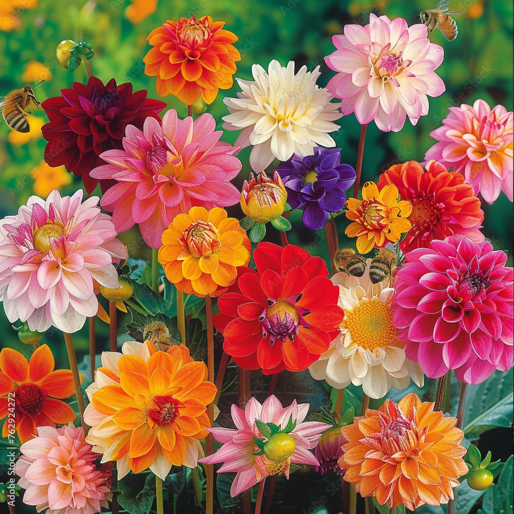 Fototapeta premium dahlias