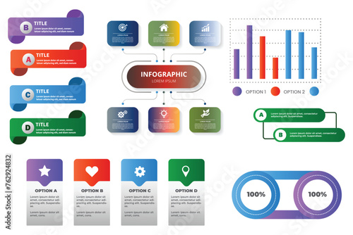 Colorful infographic Templates for Business Vector Illustration.
