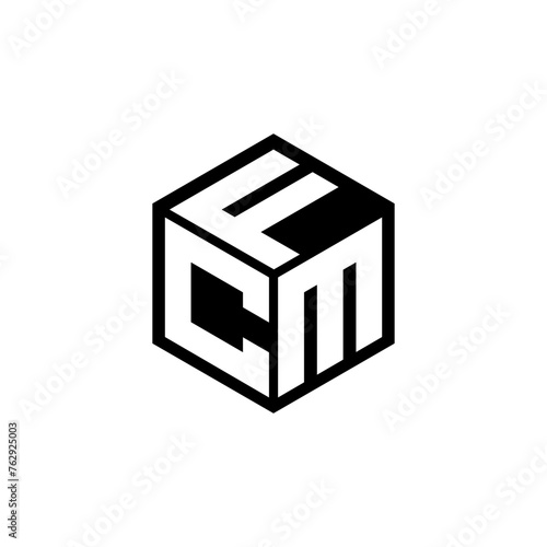 CMF letter logo design in illustration. Vector logo, calligraphy designs for logo, Poster, Invitation, etc. photo