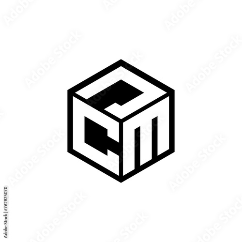 CMJ letter logo design in illustration. Vector logo, calligraphy designs for logo, Poster, Invitation, etc.