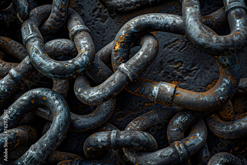 Resilient Remains of Weathered Iron Chains: A Tale of Silent Strength and Persistence