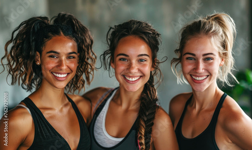 Portrait of smiling beautif...