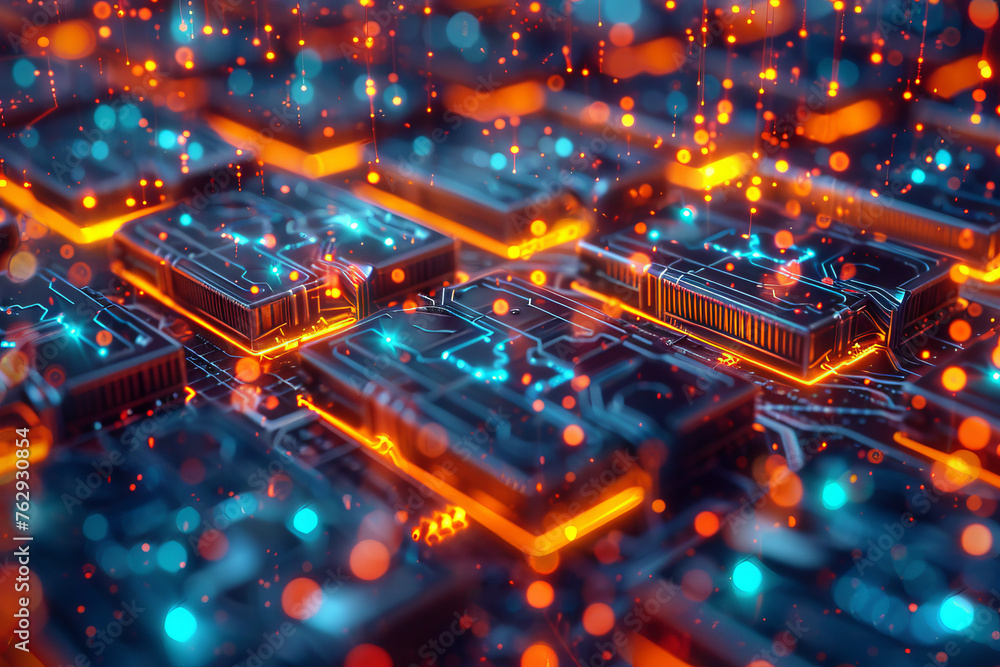 A grid of rectangular batteries electrons of power and innovation to futuristic A grid of rectangular batteries electrons of power and innovation to futuristic