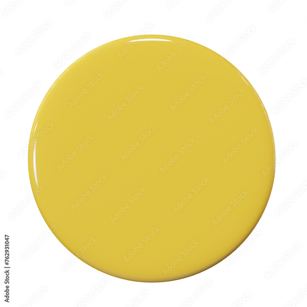 Pin button badge on white background and isolated