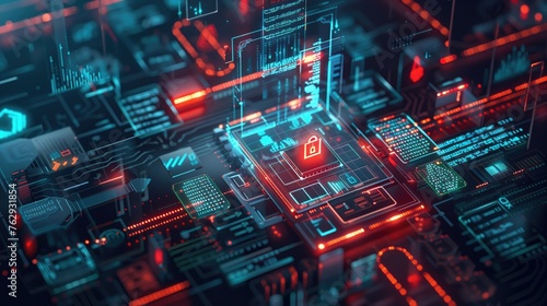 Cybersecurity Network Architecture, digital, secure, system, architecture, data, pathways, glowing, protection, technology, encryption, information, tech, innovation, security, circuit, code, firewall