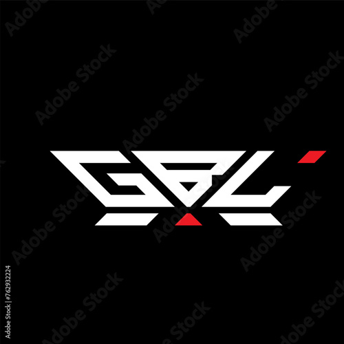 GBL letter logo vector design, GBL simple and modern logo. GBL luxurious alphabet design photo