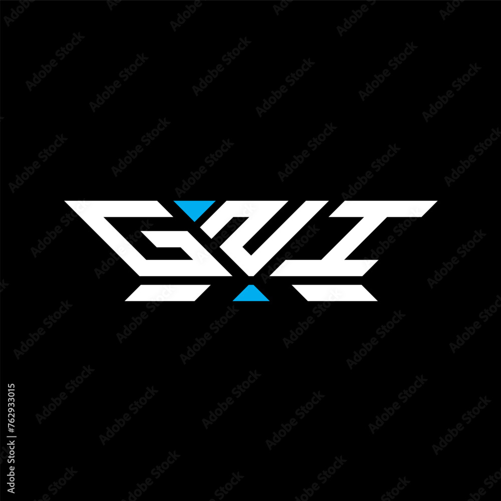 GNI letter logo vector design, GNI simple and modern logo. GNI luxurious alphabet design