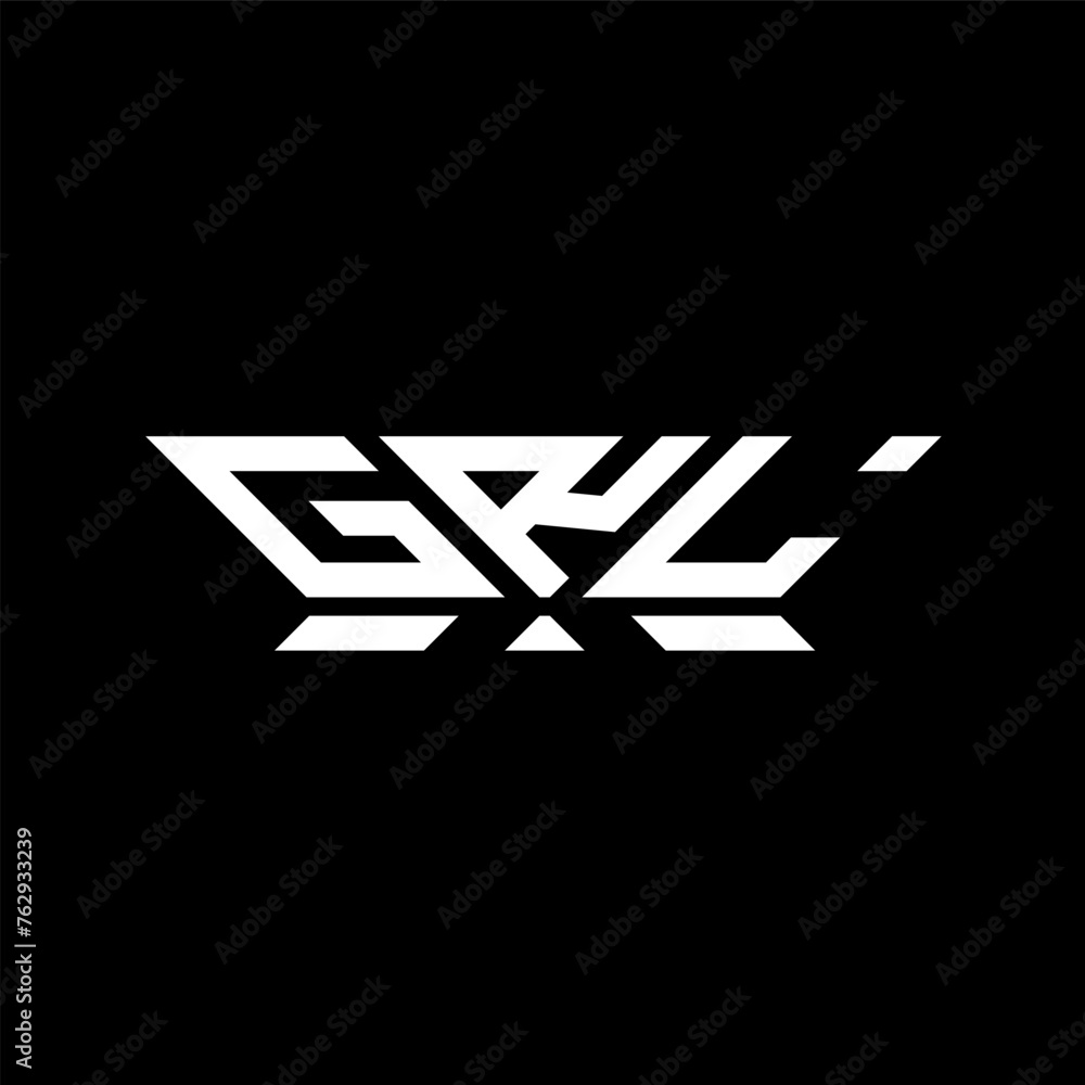 GRL letter logo vector design, GRL simple and modern logo. GRL luxurious alphabet design GRL letter logo vector design, GRL simple and modern logo. GRL luxurious alphabet design