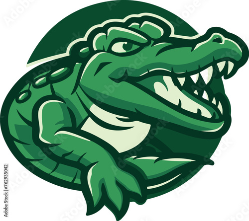 Krokodil Logo mit KI generiert