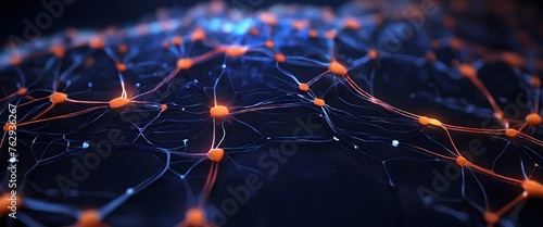 background of neural circuitry with synaps connection
