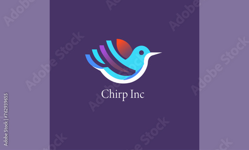 Chirp-Inc-01 fiver,  logo design, minimalist logo, unique logo, logo maker, creative logo, brand identity photo