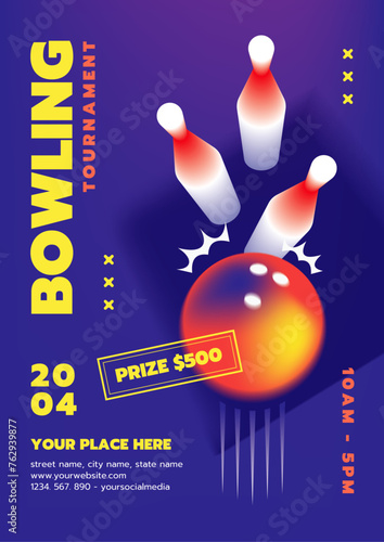 Bowling Tournament Flyer