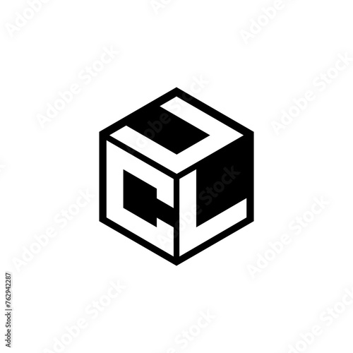 CLU letter logo design with white background in illustrator, cube logo, vector logo, modern alphabet font overlap style. calligraphy designs for logo, Poster, Invitation, etc.