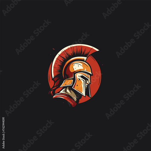 Spartan logo vector icon design illustration