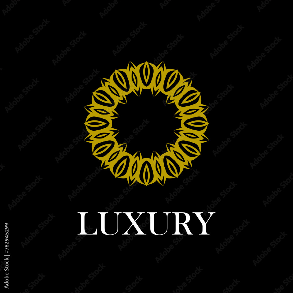 Fototapeta premium luxury mandala geometric logo template 