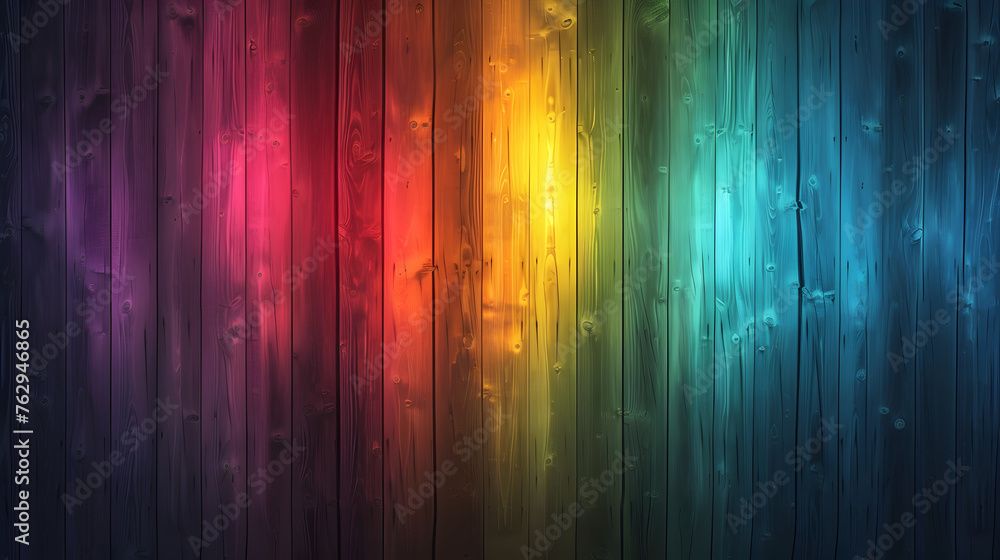 wood texture background illuminated by the colors of the Aurora Borealis, creating a breathtaking display of vibrant lights across the wooden surface wood texture background illuminated by the colors of the Aurora Borealis, creating a breathtaking display of vibrant lights across the wooden surface